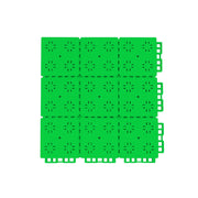 DUNK MASTER Outdoor Interlocking Sports Floor Tiles Anti-Slip Shock Absorbing Basketball Court Flooring 10/20/30 Square Meters - Apple Green