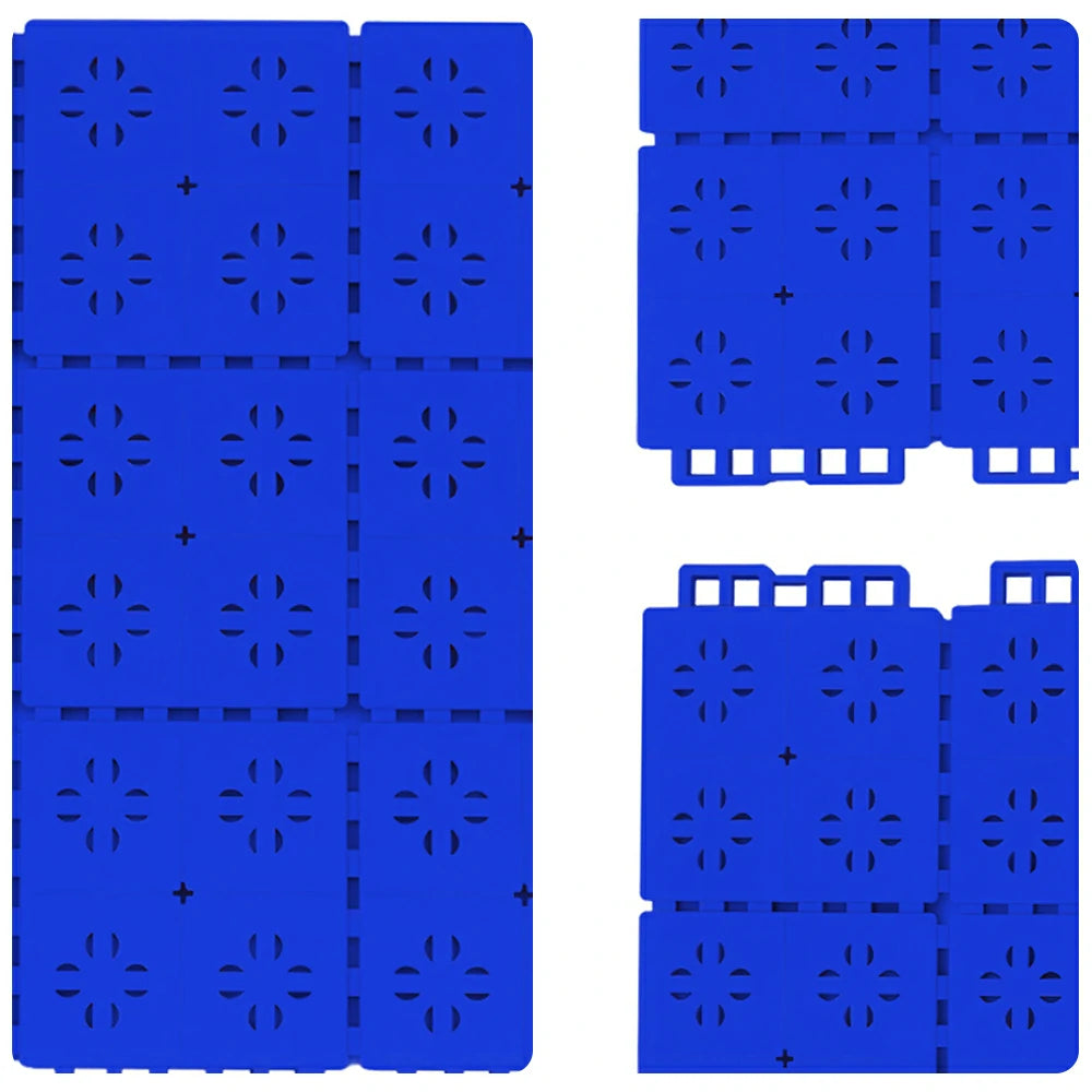 DUNK MASTER Outdoor Interlocking Sports Floor Tiles Anti-Slip Shock Absorbing Basketball Court Flooring 10/20/30 Square Meters - Royal Blue