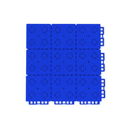 DUNK MASTER Outdoor Interlocking Sports Floor Tiles Anti-Slip Shock Absorbing Basketball Court Flooring 10/20/30 Square Meters - Royal Blue