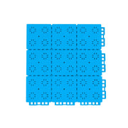 DUNK MASTER Outdoor Interlocking Sports Floor Tiles Anti-Slip Shock Absorbing Basketball Court Flooring 10/20/30 Square Meters - Blue