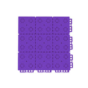 DUNK MASTER Outdoor Interlocking Sports Floor Tiles Anti-Slip Shock Absorbing Basketball Court Flooring 10/20/30 Square Meters - Purple