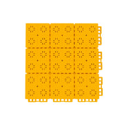 DUNK MASTER Interlocking Sports Court Tiles Anti-Slip Cushioning Drainage Flooring 10/20/30sqm Basketball Court Playground - Yellow