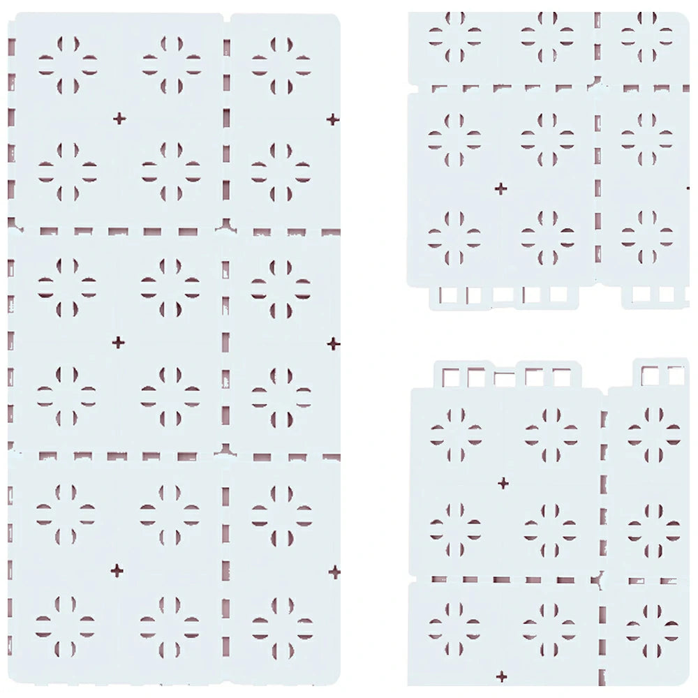 DUNK MASTER Outdoor Interlocking Sports Floor Tiles Anti-Slip Shock Absorbing Basketball Court Flooring 10/20/30 Square Meters - White