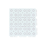 DUNK MASTER Outdoor Interlocking Sports Floor Tiles Anti-Slip Shock Absorbing Basketball Court Flooring 10/20/30 Square Meters - White