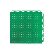 DUNK MASTER Outdoor Interlocking Sports Floor Tiles Anti-Slip Shock Absorbing Basketball Court Flooring 10/20/30 Square Meters - Emerald Green