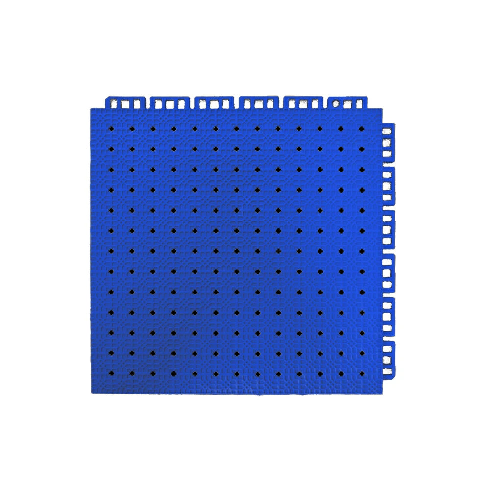 DUNK MASTER Outdoor Interlocking Sports Floor Tiles Anti-Slip Shock Absorbing Basketball Court Flooring 10/20/30 Square Meters - Royal Blue
