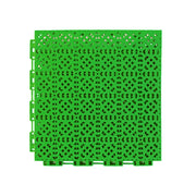 DUNK MASTER Interlocking Sports Floor Tiles - Anti-Slip Grid Pattern Court Flooring 25cm Modular Tiles for Basketball Courts 10/20/30 Square Meters - Apple Green