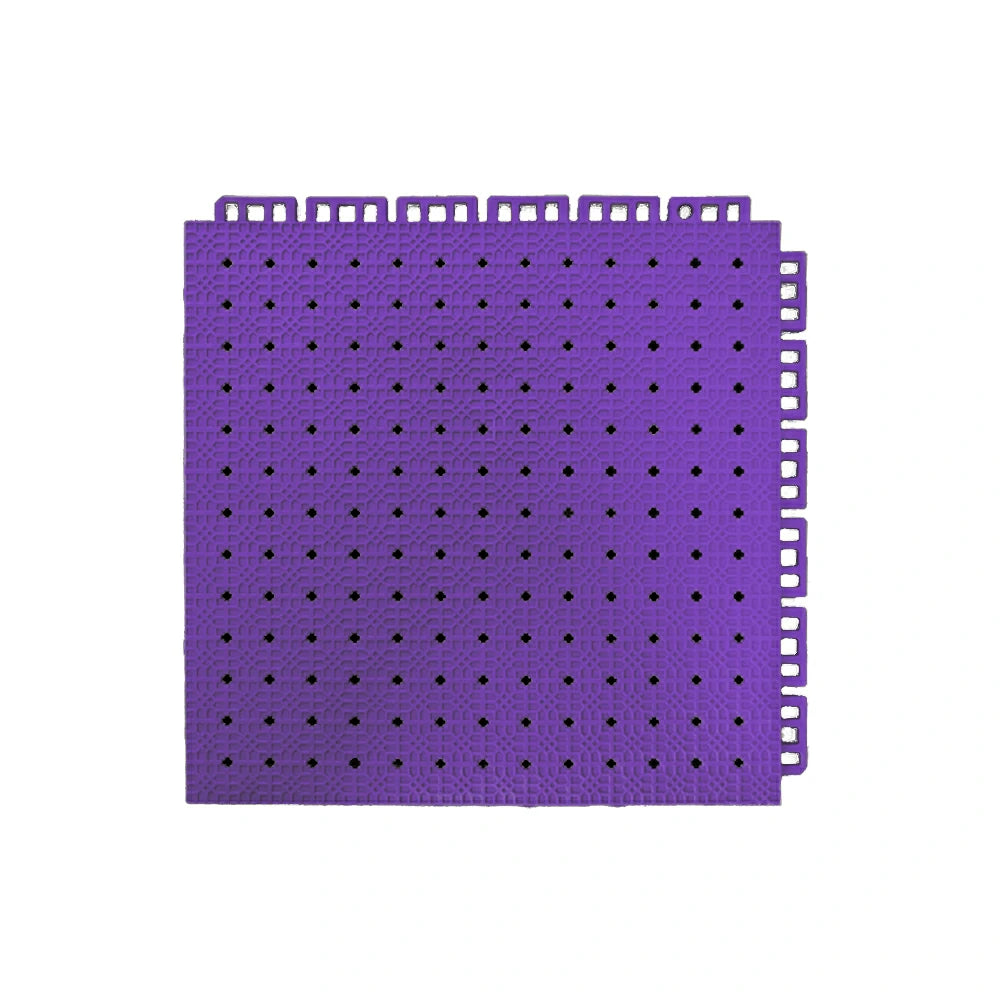 DUNK MASTER Outdoor Interlocking Sports Floor Tiles Anti-Slip Shock Absorbing Basketball Court Flooring 10/20/30 Square Meters - Purple