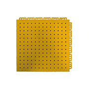 DUNK MASTER Outdoor Interlocking Sports Floor Tiles Anti-Slip Shock Absorbing Basketball Court Flooring 10/20/30 Square Meters - Yellow
