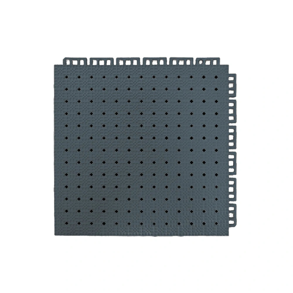 DUNK MASTER Outdoor Interlocking Sports Floor Tiles Anti-Slip Shock Absorbing Basketball Court Flooring 10/20/30 Square Meters - Dark Grey