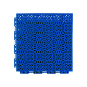 DUNK MASTER Interlocking Sports Floor Tiles - Anti-Slip Grid Pattern Court Flooring 25cm Modular Tiles for Basketball Courts 10/20/30 Square Meters - Royal Blue