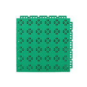 DUNK MASTER Interlocking Sports Court Tiles Anti-Slip Cushioning Drainage Flooring 10/20/30sqm Basketball Court Playground - Grass Green