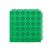 DUNK MASTER Interlocking Sports Court Tiles Anti-Slip Cushioning Drainage Flooring 10/20/30sqm Basketball Court Playground - Emerald Green