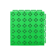 DUNK MASTER Interlocking Sports Court Tiles Anti-Slip Cushioning Drainage Flooring 10/20/30sqm Basketball Court Playground - Apple Green