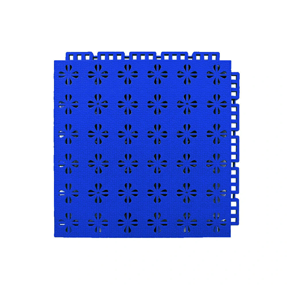 DUNK MASTER Interlocking Sports Court Tiles Anti-Slip Cushioning Drainage Flooring 10/20/30sqm Basketball Court Playground - Royal Blue