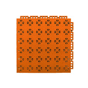 DUNK MASTER Interlocking Sports Court Tiles Anti-Slip Cushioning Drainage Flooring 10/20/30sqm Basketball Court Playground - Orange
