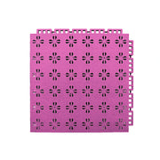 DUNK MASTER Interlocking Sports Court Tiles Anti-Slip Cushioning Drainage Flooring 10/20/30sqm Basketball Court Playground - Pink