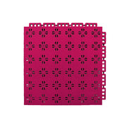 DUNK MASTER Interlocking Sports Court Tiles Anti-Slip Cushioning Drainage Flooring 10/20/30sqm Basketball Court Playground - Rose Red