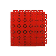 DUNK MASTER Interlocking Sports Court Tiles Anti-Slip Cushioning Drainage Flooring 10/20/30sqm Basketball Court Playground - Red