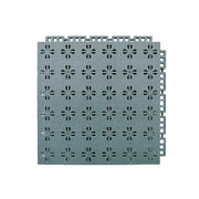 DUNK MASTER Interlocking Sports Court Tiles Anti-Slip Cushioning Drainage Flooring 10/20/30sqm Basketball Court Playground - Light Grey