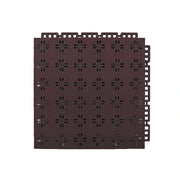 DUNK MASTER Interlocking Sports Court Tiles Anti-Slip Cushioning Drainage Flooring 10/20/30sqm Basketball Court Playground - Coffee
