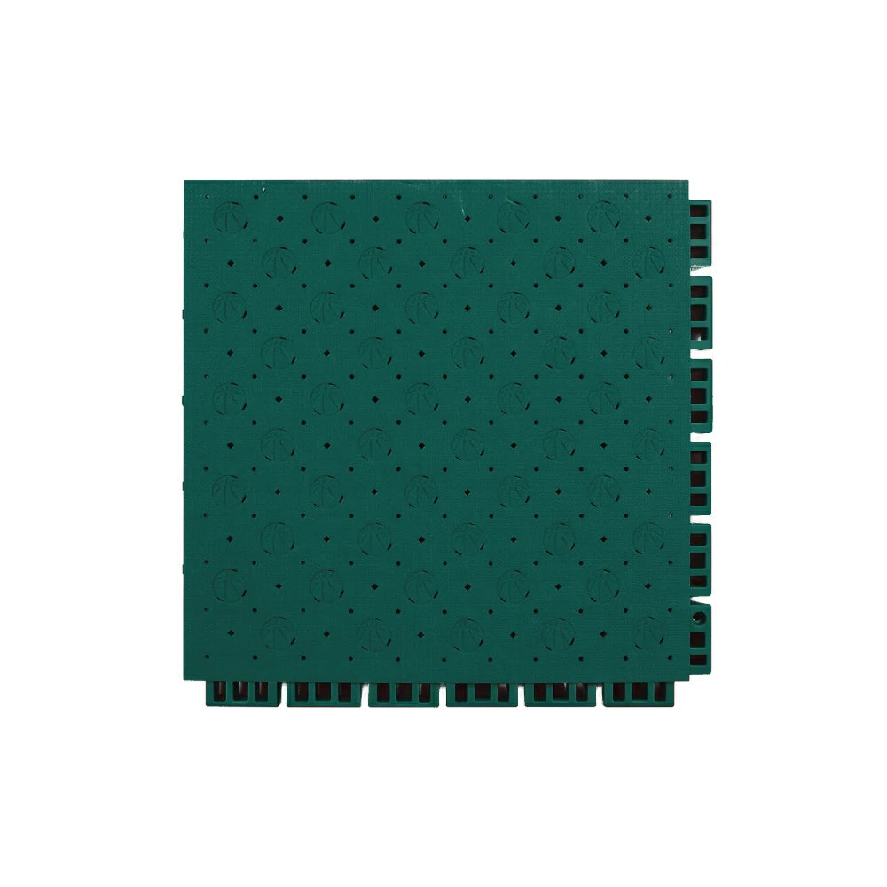 DUNK MASTER Outdoor Sports Flooring Tiles Interlocking Anti-Slip Court Floor 30.48cm Modular Tiles 10/20/30sqm Basketball Court Playground - Dark Green