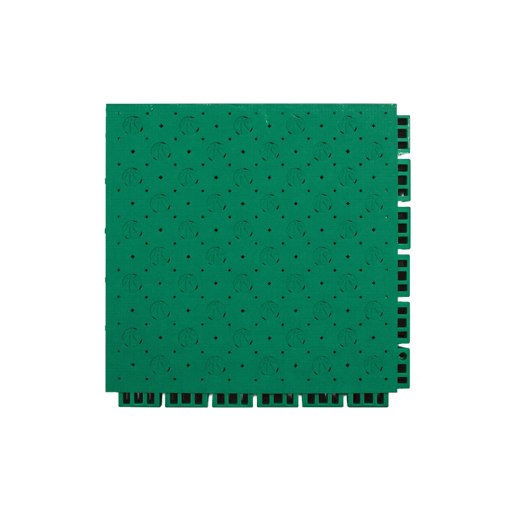 DUNK MASTER Outdoor Sports Flooring Tiles Interlocking Anti-Slip Court Floor 30.48cm Modular Tiles 10/20/30sqm Basketball Court Playground - Grass Green