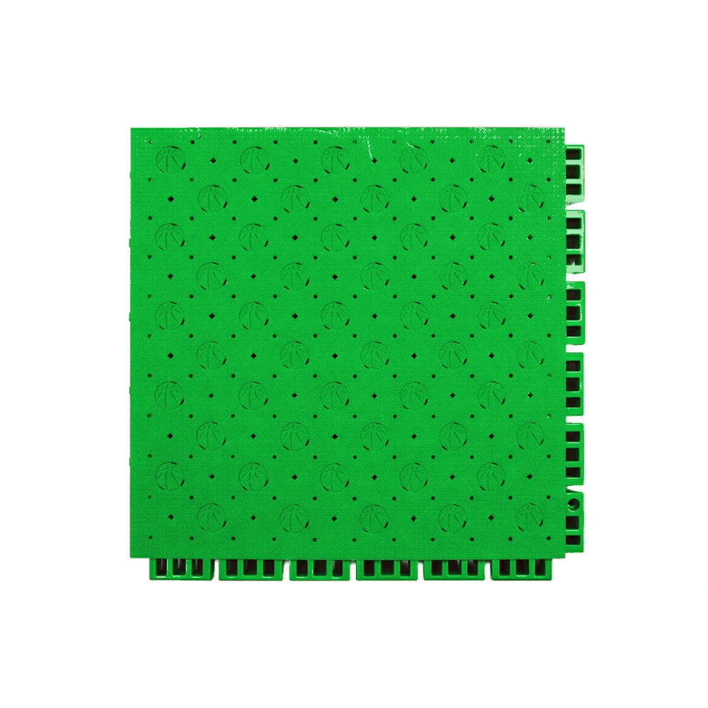 DUNK MASTER Outdoor Sports Flooring Tiles Interlocking Anti-Slip Court Floor 30.48cm Modular Tiles 10/20/30sqm Basketball Court Playground - Apple Green