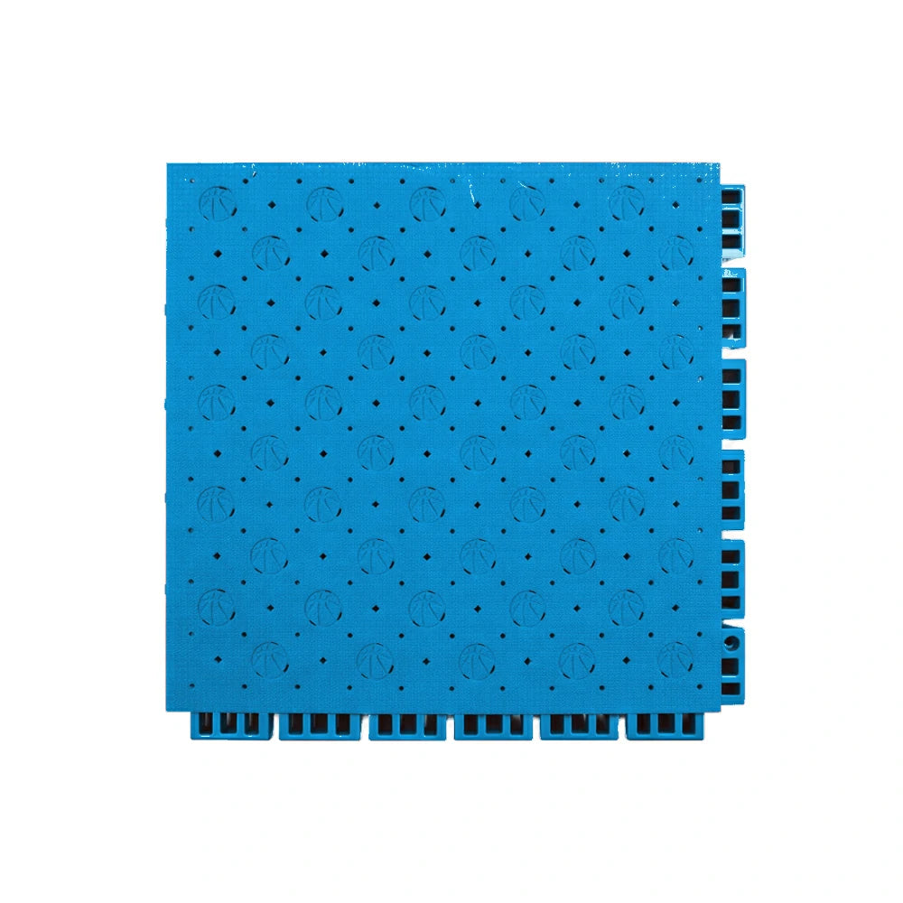 DUNK MASTER Outdoor Sports Flooring Tiles Interlocking Anti-Slip Court Floor 30.48cm Modular Tiles 10/20/30sqm Basketball Court Playground - Blue