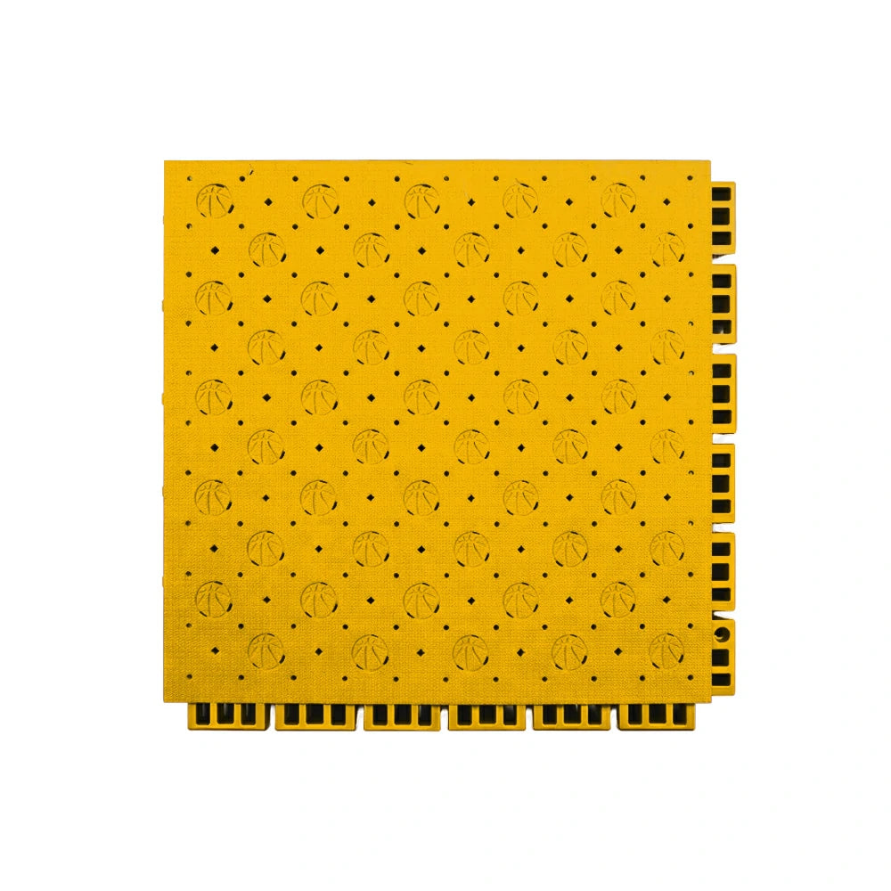 DUNK MASTER Outdoor Sports Flooring Tiles Interlocking Anti-Slip Court Floor 30.48cm Modular Tiles 10/20/30sqm Basketball Court Playground - Yellow