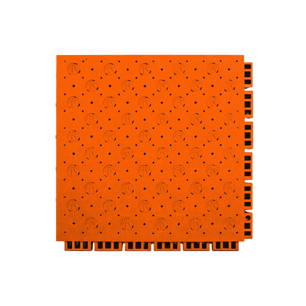 DUNK MASTER Outdoor Sports Flooring Tiles Interlocking Anti-Slip Court Floor 30.48cm Modular Tiles 10/20/30sqm Basketball Court Playground - Orange