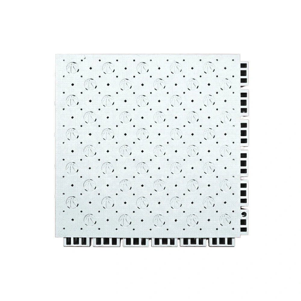 DUNK MASTER Outdoor Sports Flooring Tiles Interlocking Anti-Slip Court Floor 30.48cm Modular Tiles 10/20/30sqm Basketball Court Playground - White