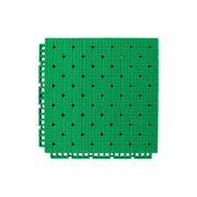 DUNK MASTER Interlocking Sports Flooring Tiles Anti-Slip Shock Absorbing Court Flooring 25cm Modular Tiles 10/20/30sqm Basketball Court Playground - Emerald Green