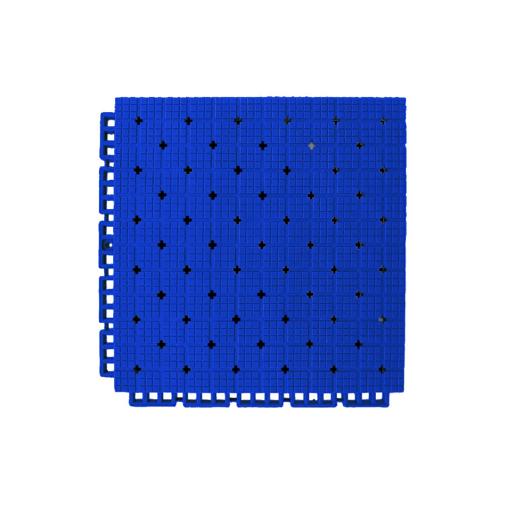DUNK MASTER Interlocking Sports Flooring Tiles Anti-Slip Shock Absorbing Court Flooring 25cm Modular Tiles 10/20/30sqm Basketball Court Playground - Royal Blue