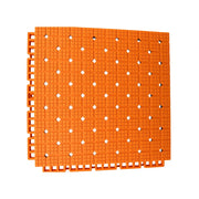 DUNK MASTER Interlocking Sports Flooring Tiles Anti-Slip Shock Absorbing Court Flooring 25cm Modular Tiles 10/20/30sqm Basketball Court Playground - Orange