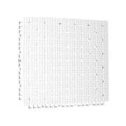 DUNK MASTER Interlocking Sports Flooring Tiles Anti-Slip Shock Absorbing Court Flooring 25cm Modular Tiles 10/20/30sqm Basketball Court Playground - White
