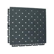 DUNK MASTER Interlocking Sports Flooring Tiles Anti-Slip Shock Absorbing Court Flooring 25cm Modular Tiles 10/20/30sqm Basketball Court Playground - Dark Grey