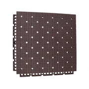 DUNK MASTER Interlocking Sports Flooring Tiles Anti-Slip Shock Absorbing Court Flooring 25cm Modular Tiles 10/20/30sqm Basketball Court Playground - Coffee