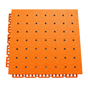 DUNK MASTER Interlocking Sports Flooring Tiles Non-Slip Drainage Court Flooring 10/20/30sqm Outdoor Basketball Court Playground Floor - Orange