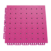 DUNK MASTER Interlocking Sports Flooring Tiles Non-Slip Drainage Court Flooring 10/20/30sqm Outdoor Basketball Court Playground Floor - Pink