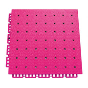 DUNK MASTER Interlocking Sports Flooring Tiles Non-Slip Drainage Court Flooring 10/20/30sqm Outdoor Basketball Court Playground Floor - Rose Red