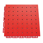 DUNK MASTER Interlocking Sports Flooring Tiles Non-Slip Drainage Court Flooring 10/20/30sqm Outdoor Basketball Court Playground Floor - Red