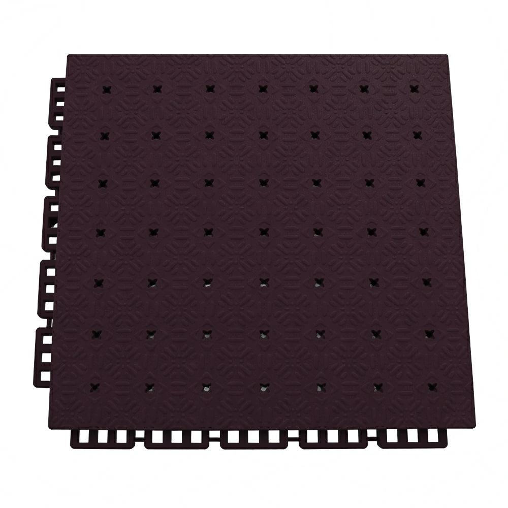 DUNK MASTER Interlocking Sports Flooring Tiles Non-Slip Drainage Court Flooring 10/20/30sqm Outdoor Basketball Court Playground Floor - Coffee