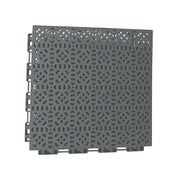 DUNK MASTER Interlocking Sports Floor Tiles - Anti-Slip Grid Pattern Court Flooring 25cm Modular Tiles for Basketball Courts 10/20/30 Square Meters - Dark Grey