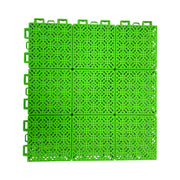 DUNK MASTER Interlocking Sports Floor Tiles - Soft Connection Anti-Slip Court Flooring 34cm Modular Tiles for Basketball Courts 10/20/30 Square Meters - Apple Green