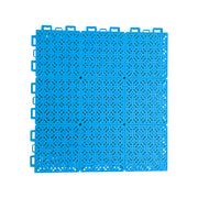 DUNK MASTER Interlocking Sports Floor Tiles - Soft Connection Anti-Slip Court Flooring 34cm Modular Tiles for Basketball Courts 10/20/30 Square Meters - Blue