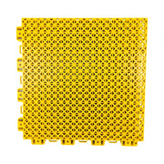 DUNK MASTER Interlocking Sports Floor Tiles - Bamboo Pattern Anti-Slip Court Flooring Modular Tiles for Basketball Courts 10/20/30 Square Meters - Yellow