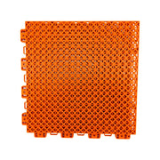 DUNK MASTER Interlocking Sports Floor Tiles - Bamboo Pattern Anti-Slip Court Flooring Modular Tiles for Basketball Courts 10/20/30 Square Meters - Orange
