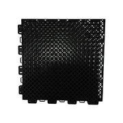 DUNK MASTER Interlocking Sports Floor Tiles - Bamboo Pattern Anti-Slip Court Flooring Modular Tiles for Basketball Courts 10/20/30 Square Meters - Black