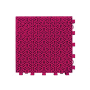 DUNK MASTER Interlocking Sports Floor Tiles - Flight Key Plus Anti-Slip Court Flooring Modular Tiles for Basketball Courts 10/20/30 Square Meters - Rose Red
